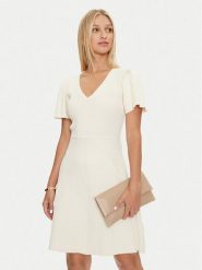DKNY Sukienka codzienna DD4EN992 Beżowy Slim Fit. Brązowe sukienki damskie DKNY, na co dzień, xs, bez wzorów, z syntetyku, bez kołnierzyka, bez ramiączek, proste. Za 429.99 zł.