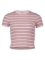 ONLY Koszulka w kolorze jasnoróżowo-bordowym rozmiar: XL. Różowe bluzki damskie Only, xl, bez wzorów, prążkowane, bez kołnierzyka, bez ramiączek. Za 43.99 zł.