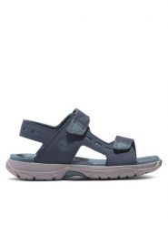 Timberland Sandały Moss Jump 2 Strap Sandal TB0A66RSL791 Granatowy. Niebieskie sandały chłopięce Timberland, ze skóry, bez zapięcia. Za 219.99 zł.