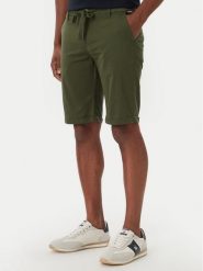 Beverly Hills Polo Club Szorty materiałowe P-SS26M-B476380 Zielony Regular Fit. Zielone szorty męskie Beverly Hills Polo Club, bez wzorów, z bawełny. Za 189.99 zł.