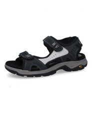 Camel Active Skórzane sandały "Rise" w kolorze granatowym rozmiar: 45. Niebieskie sandały męskie Camel Active, z otwartym noskiem, bez zapięcia. Za 244.80 zł.