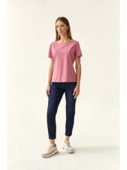 TATUUM Dżinsy - Tapered fit - w kolorze granatowym rozmiar: 34. Niebieskie jeansy damskie Tatuum. Za 105.63 zł.