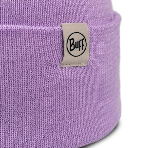 Czapka BUFF KNITTED BEANIE LILON GRAPE ICE. Czerwone czapki męskie Buff, bez wzorów, z materiału, eleganckie. Za 126.85 zł.