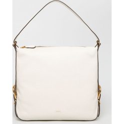 Lauren Ralph Lauren - Torebka skórzana. Białe torebki klasyczne damskie Lauren Ralph Lauren, bez wzorów, z materiału, duże, bez dodatków. W wyprzedaży za 699.90 zł.