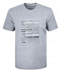 T-Shirt (Koszulka) Męska - Pako Jeans - Szara z Dużym Nadrukiem. Szare t-shirty męskie Pako Jeans, l, bez wzorów, z bawełny, bez kołnierzyka. Za 69.00 zł.