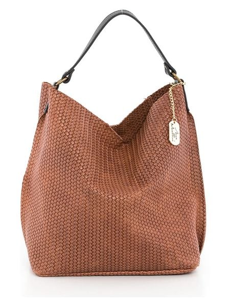 Anna Morellini Skórzana torebka "Sebastiana" w kolorze brązowym - 38 x 36 x 14 cm rozmiar: onesize. Brązowe torebki klasyczne damskie Anna Morellini, bez wzorów, z materiału, bez dodatków. Za 270.39 zł.