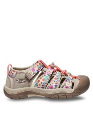 Keen Sandały Newport H2 1028827 Beżowy. Brązowe sandały dziewczęce Keen, z materiału, bez zapięcia. Za 169.99 zł.