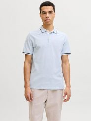 Jack & Jones Koszulka polo "Paulos" w kolorze błękitnym rozmiar: XL. Niebieskie koszulki polo męskie Jack & Jones, xl, bez wzorów, z bawełny, bez ramiączek. Za 91.77 zł.