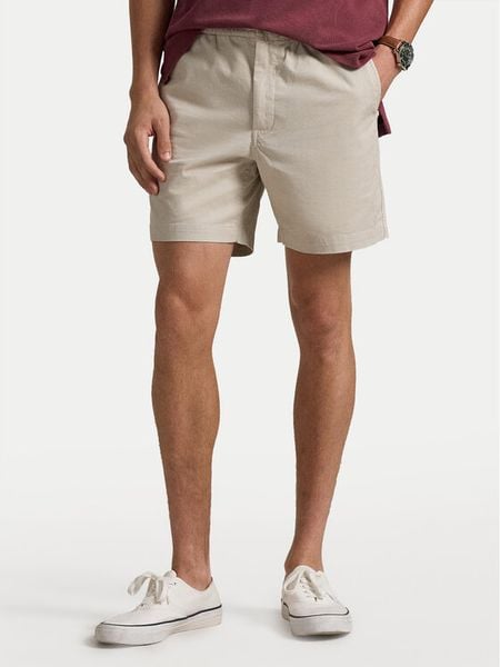 Polo Ralph Lauren Szorty materiałowe 710644995002 Beżowy Classic Fit. Brązowe szorty męskie Polo Ralph Lauren, z bawełny, bez kołnierzyka. Za 609.99 zł.