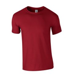 Koszulka Softstyle Dla Dorosłych Unisex. Czerwone bluzki damskie Gildan, xl, bez wzorów, sportowe, bez kołnierzyka, bez ramiączek. Za 28.99 zł.