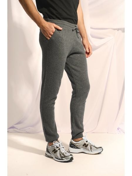 Just Cashmere Kaszmirowe spodnie "Gareth" w kolorze szarym rozmiar: XL. Szare spodnie materiałowe męskie Just Cashmere, bez wzorów, z kaszmiru. Za 434.99 zł.