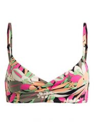 Stanik bikini z miseczkami dla Kobiety PRINTED BEACH CLASSICS Czarny. Czarne bikini damskie Roxy, bez wzorów. Za 83.99 zł.