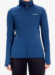 Bluza rozpinana damska Berghaus Kinetic Powerstretch Hoody Af. Niebieskie bluzy z kapturem damskie Berghaus, m, z dzianiny. Za 659.99 zł.