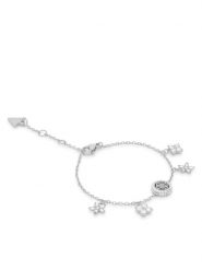 Guess Bransoletka JUBB06 033JW Srebrny. Szare bransoletki damskie Guess, metalowe. Za 252.99 zł.