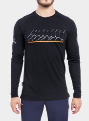Bluza termoaktywna Sensor Merino Air PT Tee LS. Czarne bluzy bez kaptura męskie Sensor, m, z materiału. Za 350.89 zł.