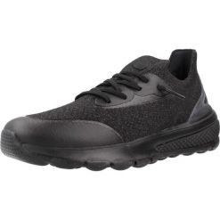 Kapcie GEOX D SPHERICA ACTIF Czarny. Czarne kapcie damskie Geox, z tkaniny. W wyprzedaży za 375.00 zł.