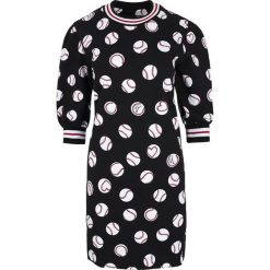 Sukienka Love Moschino. Czarne sukienki damskie Love Moschino, bez wzorów, bez kołnierzyka, bez ramiączek. Za 449.00 zł.