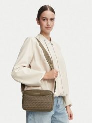 MICHAEL Michael Kors Torebka Bev 32F6G22C9V Khaki. Brązowe listonoszki damskie MICHAEL Michael Kors, bez wzorów, bez dodatków. Za 1,099.00 zł.