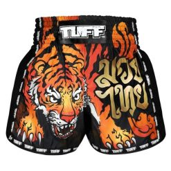 Spodenki treningowe TUFF Black Furious Tiger. Czarne szorty damskie TUFF, bez wzorów, sportowe. Za 149.00 zł.