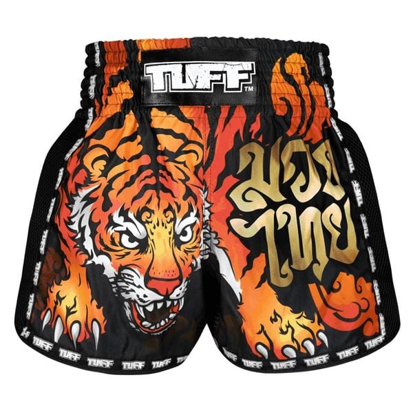Spodenki treningowe TUFF Black Furious Tiger. Czarne szorty damskie TUFF, bez wzorów, sportowe. Za 149.00 zł.