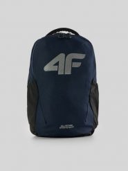 4F Plecak miejski (ok. 23 L) z kieszenią na laptop - granatowy Uniwersalny. Niebieskie plecaki damskie 4f, bez wzorów, biznesowe. Za 139.99 zł.