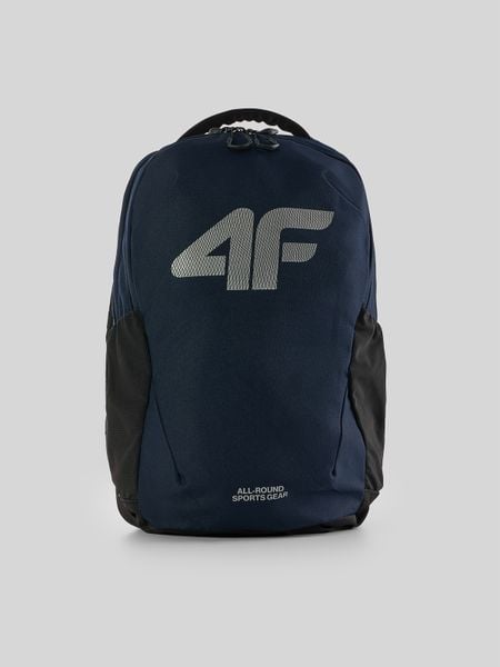 4F Plecak miejski (ok. 23 L) z kieszenią na laptop - granatowy Uniwersalny. Niebieskie plecaki damskie 4f, bez wzorów, biznesowe. Za 139.99 zł.
