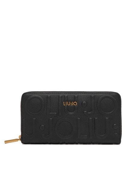 Liu Jo Portfel AF6170 E1139 Czarny. Czarne portfele damskie Liu Jo, bez wzorów, ze skóry. Za 249.99 zł.