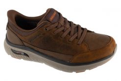 Buty sportowe Sneakersy męskie, Arch Fit Crosser - Felix. Brązowe buty sportowe na co dzień męskie Skechers, z materiału, bez zapięcia, trekkingowe. Za 429.99 zł.