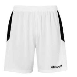 Krótkie spodenki Uhlsport Goal. Czerwone szorty męskie UHLSPORT, z materiału, bez kołnierzyka. Za 97.50 zł.