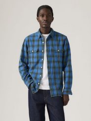 Levi's Koszula "Jackson Worker" - Relaxed fit - w kolorze niebieskim rozmiar: M. Niebieskie koszule męskie Levi's, m, bez wzorów, z bawełny, bez kołnierzyka, bez ramiączek. Za 152.12 zł.