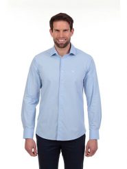 The Time of Bocha Koszula - Regular fit - w kolorze błękitnym rozmiar: XXL. Niebieskie koszule męskie The Time of Bocha, xxl, bez wzorów, z bawełny, bez kołnierzyka, bez ramiączek. Za 122.96 zł.