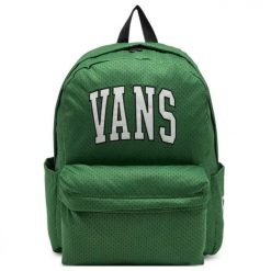 Plecak na deskorokę Vans Old Skool Backpack zielony. Zielone plecaki męskie Vans, bez wzorów, z materiału. Za 199.00 zł.