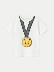 NAME IT T-Shirt POKEMON 13231977 Biały Regular Fit. Białe t-shirty chłopięce Name it, bez wzorów, z bawełny, bez ramiączek. Za 69.99 zł.