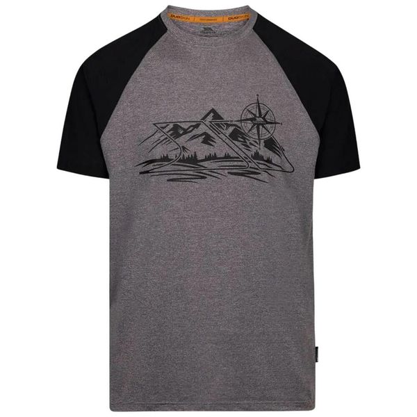 T-shirt Męski Z Górą Fullmer. Szare t-shirty męskie Trespass, l, bez wzorów, z elastanu, bez kołnierzyka. Za 60.99 zł.