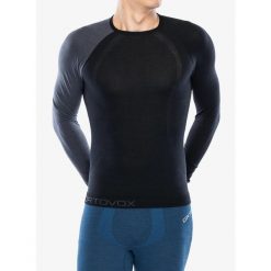 Bluza termoaktywna męska Ortovox 120 Comp Light Long Sleeve. Czarne bluzy bez kaptura męskie ORTOVOX, m. Za 419.99 zł.