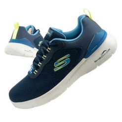Buty sportowe sneakersy męskie Skechers Dynamight 2.0. Niebieskie obuwie do biegania damskie Skechers. Za 239.00 zł.