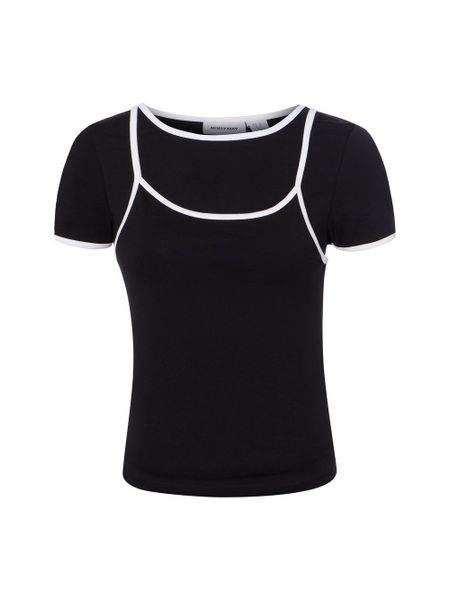 Noisy May Koszulka Kobiety Bawełna czarny, XS. Czarne t-shirty damskie Noisy may, xs, bez wzorów, z bawełny, bez kołnierzyka. Za 139.95 zł.