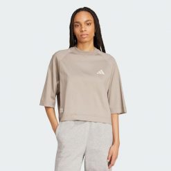 Koszulka Mercedes - AMG Petronas Formula One Team Premium Sweat. Brązowe bluzki damskie Adidas, l, bez wzorów, bez ramiączek. Za 239.00 zł.