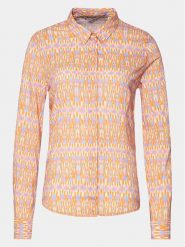 Mustang Koszula Edison 1014899 Pomarańczowy Slim Fit. Brązowe koszule damskie Mustang, bez wzorów, z bawełny, bez kołnierzyka, bez ramiączek. Za 139.99 zł.