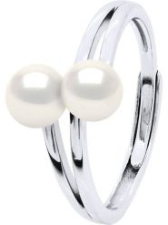 Pearline Srebrny pierścionek z perłami rozmiar: onesize. Białe pierścionki damskie Pearline, z perłą, srebrne. Za 217.99 zł.