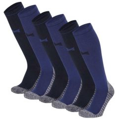 Skarpety kompresyjne do biegania Xtreme, 6 par, Multi Niebieski. Niebieskie skarpetki damskie XTREME SOCKSWEAR, bez wzorów. Za 225.99 zł.