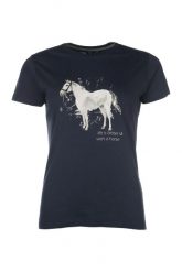 T-shirt dziewczęcy HKM Kids Sparkle. Niebieskie koszulki dziewczęce HKM, m, bez wzorów, z materiału, bez ramiączek. Za 119.50 zł.