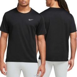 T-shirt męski treningowy Nike Dri-FIT UV DV9315-010. Czarne t-shirty męskie Nike, m, bez wzorów, bez kołnierzyka. Za 69.00 zł.