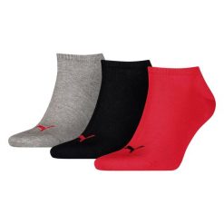Skarpety męskie Puma 3-PAK. Czerwone skarpetki męskie Puma, bez wzorów. Za 42.99 zł.