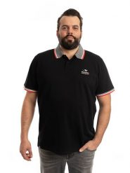 Roadsign Koszulka polo w kolorze czarnym rozmiar: 3XL. Czarne koszulki polo męskie Roadsign, xl, bez wzorów, z bawełny, bez ramiączek. Za 68.45 zł.