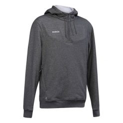 Bluza do hokeja na trawie męska Korok FH500. Czarne bluzy bez kaptura męskie KOROK, m, z bawełny. Za 179.99 zł.