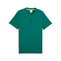 T-shirt Puma Aston Martin. Zielone t-shirty męskie Puma, l, bez wzorów, bez kołnierzyka. Za 131.99 zł.