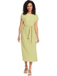 WITT WEIDEN Sukienka w kolorze zielonym rozmiar: 42. Zielone sukienki damskie WITT WEIDEN, na co dzień, bez wzorów, z tkaniny, bez kołnierzyka, bez ramiączek, midi, proste. Za 43.99 zł.