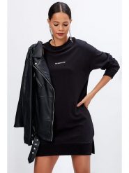 Milan Kiss Sukienka w kolorze czarnym rozmiar: L. Czarne sukienki damskie Milan Kiss, na co dzień, l, bez wzorów, bez kołnierzyka, bez ramiączek, maxi, proste. Za 140.86 zł.