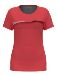 Odlo Koszulka funkcyjna "Ridgeline" w kolorze czerwonym rozmiar: M. Czerwone bluzki sportowe damskie Odlo, m, bez wzorów, z materiału, bez ramiączek. Za 160.45 zł.